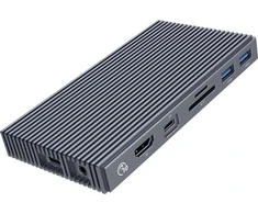 Orico prijungimo stotelė su M.2 NVMe korpusu, aktyviu PD 100W, HDMI 2.0, garso jungtimi, RJ-45, kortelių skaitytuvu