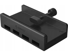 Orico MH4PU Hub Clamp-Mounted 4x USB-A 3.0 – juodos spalvos