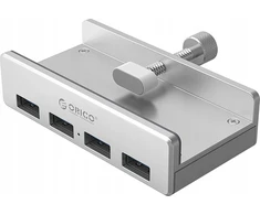 Orico MH4PU Hub Clamp-Mounted 4x USB-A 3.0 – Sidabrinis