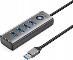 Hub Orico PDD4U-U3 4x USB-A 3.0 – pilkos spalvos