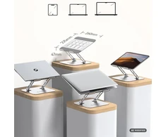 Orico Podstawka pod laptopa 17'', regulowana, aluminiowa