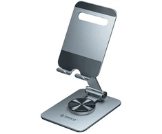Orico telefono laikiklis ant stalo, aliuminis, reguliuojamas kampas ir 360° sukimasis, iki 6,9'' (PS2-GY-EP)