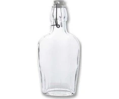Orion Stiklinis Butelis 180 ml su Kamščiu - Sandarus ir Dekoratyvus