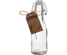 Orion Stiklinis Butelis 290 ml su Kamščiu, Retro Stilius