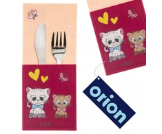 Orion vaikų stalo įrankių laikiklis su kačiukais 21x9 cm