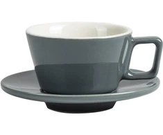 Orion Espresso Gear - Filiżanka do espresso ze spodkiem Peakabrew pilka 90 ml (2702040002)