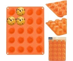 Orion silikoninė keksiukų kepimo forma 20 mini keksiukų ruda