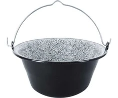 Orion Emaliuotas katilas 9,5 l - Juodas/baltas, su kabinimo rankena