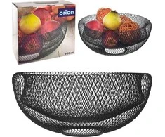 Orion Vaisių krepšelis Metalinis Juodas RADKA 30 cm
