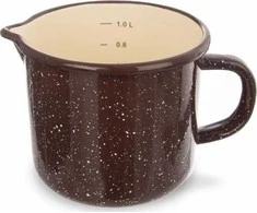 Orion Emaliuotas Puodelis 1,2 l Rudas su Matavimo