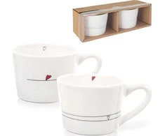 Orion Keraminiai Puodeliai 200 ml 2 vnt. Širdies Motyvas