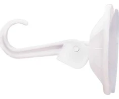 Orion Universalus sieninis kabliukas su siurbtuku 5,5 cm - baltas, patvarus