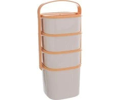 Orion Pietų Dėžutė Plastikinė 4 Lygių 2l, 3x1,15 l