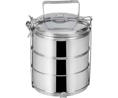 Orion Pietų dėžutė Plieninė 3 aukštų 3x1,3 l