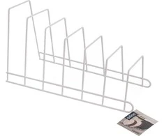 Orion metalinis puodo dangčio ir lėkščių laikiklis 34x17x18,5 cm baltas