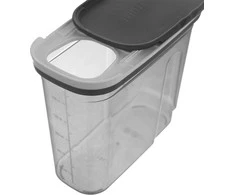 Orion Birių produktų indas su dozatoriumi 1,8 l pilkas