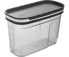 Orion Birių produktų indas su dozatoriumi 1,25 l pilkas