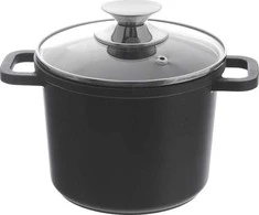 Orion Granito puodas su stiklo dangčiu 2 l