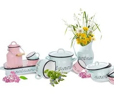 Orion emaliuotas puodas LOUKA 16 cm, 2,3 l su dangčiu