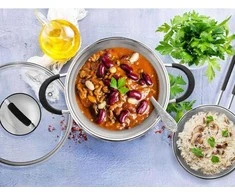 Orion Puodas plienas DALIE 16 cm 1,8 l su stikliniu dangteliu