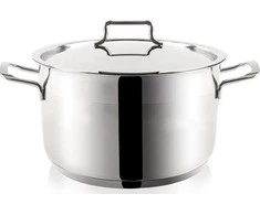 Orion Plieninis puodas ANETT 14 cm, 700 ml su dangčiu