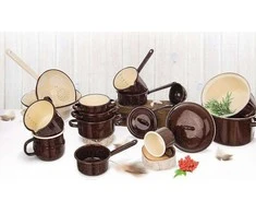 Orion Emaliuotas puodas 1,2 l 12 cm rudas