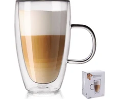Orion Termo stiklinės su dviguba sienele kavos latte 430 ml