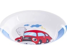 Orion Vaikiškų indų rinkinys porcelianas AUTO 3 vnt. (puodelis, lėkštė, dubuo)