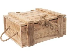 Orion sandėliavimo dėžutė medinė 30x21x12 cm su dangčiu