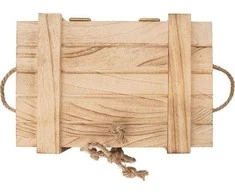 Orion Sandėliavimo dėžutė medinė 36x26x16 cm su dangčiu