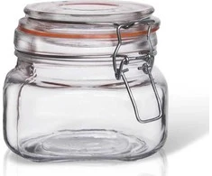 Orion Stiklainiai 500 ml su užspaudžiamais dangteliais