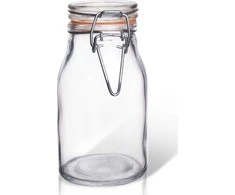 Orion Stiklainiai 200 ml su užspaudžiamais dangteliais