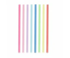 Orion Gėrimų šiaudeliai 22 cm, 50 vnt, spalvoti, perdirbami