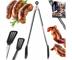 Orion Grilliniai žnyplės 44 cm - Nerūdijantis plienas - Su saugos mechanizmu