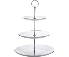 Orion Serviravimo lėkštė stiklinė 3 aukštų 33 cm