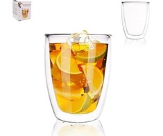 Orion Termo stiklinė 330 ml Dviguba sienelė Kavos latte