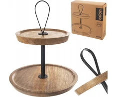 Orion Medinė dviejų aukštų padėklo sistema MANGO 30 cm