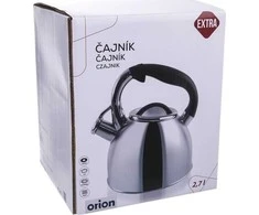 Orion Virdulys su švilpuku 2 l Nerūdijančio plieno sidabras