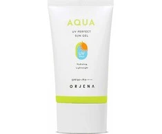 Orjena Aqua UV Perfect Sun apsauginis gelinis kremas nuo saulės SPF50+ UVA ir UVB filtrams, 50 ml