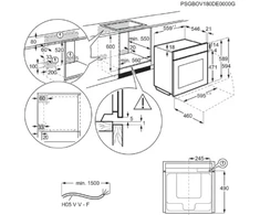 orkaitė su płytą AEG Rinkinys piekarnik su płytą indukcyjny sw OU5PE40AK + OIX64A00XB + TR1LFV (KOMBI425PI)