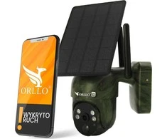 ORLLO IP kamera Orllo IP kamera belaidė 4G LTE pasukama su saulės kolektoriumi ORLLO TZ1 MORO