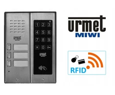 Miwi Urmet Orno 5025/2D-ZK-RF Urmet domofonas, 2 skambinimo mygtukai, artumo skaitytuvas, lietimui jautrus kodinis užraktas