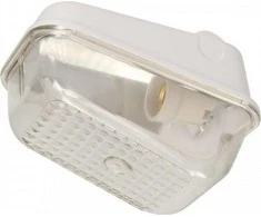 Sieninis šviestuvas Orno 7041S, šviestuvas, 60W, E27, IP54, IK10, alavo polikarbonatas, bakelito bazė