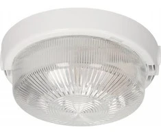 Sieninis šviestuvas Orno 8080T-RIVA, šviestuvas, 100 W, E27, IP44, skaidrus stiklinis gaubtas, kabelių jungtys