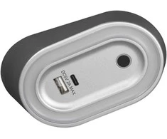 Orno AGRA LED po spintele montuojamas šviestuvas 2,5 W, 80 lm, 4000 K, su bekontakčiu jungikliu ir USB A+C įkrovimo funkcija, pilkas
