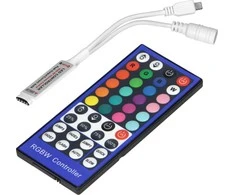 Orno Bezprzewodowy Belaidis RGBW LED juostų valdiklis su nuotolinio valdymo pultu, 40 mygtukų, 12V, 8A, 96W