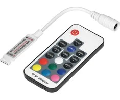 Orno Bezprzewodowy Belaidis RGB LED juostos valdiklis su nuotolinio valdymo pultu, 17 mygtukų, 12V, 6A, 72W
