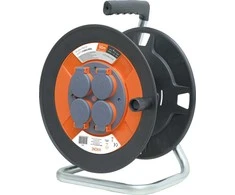 Orno Aptaškymui atspari ritės ritė IP44 4x2P+Z 16A 230V, H05VV-F 3x1,5mm2, 50m