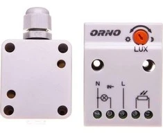 Fotorelė ORNO, 2300 W, IP65 jutiklis, dėžutė, OR-CR-232