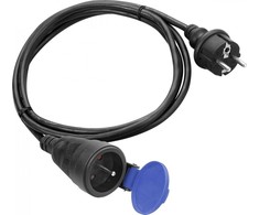 Orno IP44 atsparus purslams dirbtuvių ilgintuvas, 1x2P + Z 30m, guminis alyvai atsparus kabelis H07RN-F 3x1,5mm ?, 230VAC / 16A